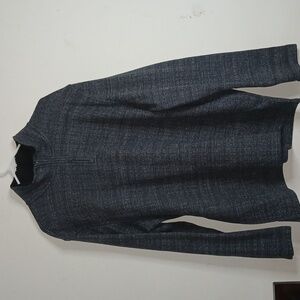CLUB ROOM Sweater Mens XXL Gray Flecked 1/4 Zip Pullover